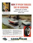 1956 New 3-T Nylon Tubeless Tire By GoodYear
