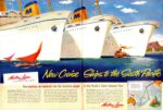 1956 New Cruise Ships to the South Pacific. Matson Lines