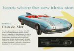 1956 Pontiac Club de Mer Concept Car, here's where the new ideas start