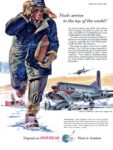 1956 Rush service to the top of the world!. Depend on Douglas. First in Aviation