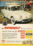 1959 Renault Dauphine, carefree motoring with Authorized Service Always Ready!