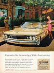 1960 Pontiac Bonneville Convertible. Why ladies like the security of Wide-Track driving