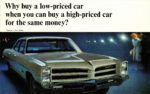 1966 Pontiac Catalina 4-Door Sedan. Why buy a low-priced car when you can buy a high-priced car for the same money