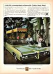 1969 Pontiac Bonneville 4-Door Hardtop. A 428 V-8 is now standard on Bonneville. That's a Beak Away!