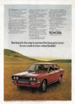 1971 Toyota Corona. You loved it the way it was for five fantastic years.So we made it ever more lovable!