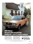 1973 Toyota Corona 1700 Deluxe - the warm glow you get from owning one... comes as standard equipment