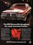 1978 Pontiac Bonneville Brougham. Our most luxurious Pontiac