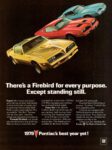 1978 Pontiac Firebird. There's a Firebird for every purpose. Except standing still