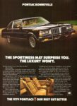 1979 Pontiac Bonneville Coupe. The Sportiness May Surprise You. The Luxury Won't