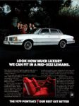 1979 Pontiac Grand LeMans Sedan. Look How Much Luxury We Can Fit In A Mid-Size Lemans