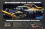 1980 Pontiac Grand Prix & Grand LeMans Sedan and Safari. Announcing More Pontiac Excitement To The Gallon