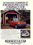 1980 Renault Le Car. After You Compare It For Miles Per Gallon, Compare It For Comfort Per Mile