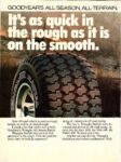 1981 Goodyear's All-Season, All-Terrain, It's as quick in the rough as it is on the smooth