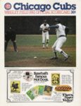 1983 Chicago Cubs Wrigley Field 1983 Official Scorecard