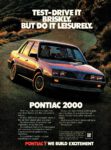 1983 Pontiac 2000 Sedan. Test-Drive It Briskly. But Do It Leisurely