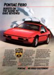 1984 Pontiac Fiero 2M4. Burst On The Scene To Rave Reviews!