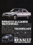 1984 Renault Alliance Watchword. Technology