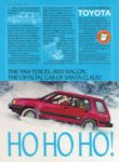 1984 Toyota Tercel 4WD Wagon. The Official Car Of Santa Claus!