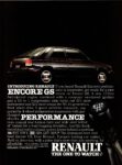 1985 Renault Encore GS 3-Door. Performance
