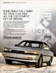 1989 Toyota Camry All-Trac. Sometimes The Camry All-Trac Can Take All The Excitement Out Of Driving