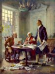 1776 Writing the Declaration of Independence by Jean Leon Gerome Ferris