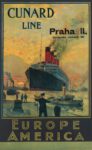 1914 Cunard Line. Praha II. Europe America
