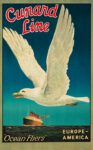 1921 Cunard Line. 'Ocean Fliers'. Europe - America