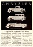 1931 Chrysler Six, Straight Eight, and Imperial