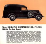 1935 Reo De Luxe Commercial Panel. 1000-Lb. Pay-Load Capacity