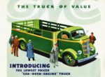 1937 GMC C.O.E. Truck. Introducing The Lowest Priced 'Cab-Over-Engine' Truck