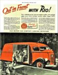 1938 Reo C.O.E. Moving Van. Out in Front With Reo!