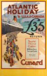 1939 Atlantic Holidays To U.S.A. & Canada. Cunard
