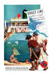 1939 Grace Line Caribbean-South American Cruises Sail Every Friday