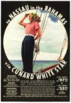 1939 to Nassau in the Bahamas via Cunard White Star