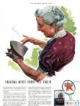 1940 Grandma Never Burnt her Finger. Texaco Havoline