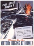 1942 Full Speed Ahead! Produce for Your Navy. Victory Begins At Home!