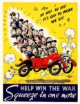 1942 Hi Ho! Hi Ho! It's Off To Work We Go! Help Win The War. Squeeze in one more