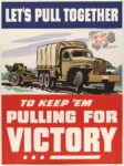 1942 Let's Pull Together. To Keep 'Em Pulling For Victory