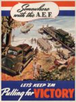 1942 Somewhere with the A.E.F. Let's Keep 'Em Pulling for Victory