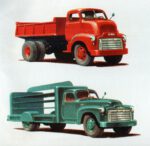 1950 GMC C.O.E. Dump Truck & Conventional Beverage Truck