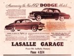 1952 Dodge Coronet & Mayfair Ad (Canada)