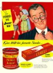 1952 For Father's Day June 15th. Give Dad his favorite Smoke... Prince Albert & Camel