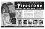 1952 New-Tire Safety at Less Than half New Tire Costs with Firestone