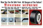 1952 Now You Can Be Safe From All Dangers of Tire Failure! Firestone Supreme