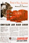 1952 Ready to Warn Americans at a Moment's Notice! Chrysler Air Raid Siren