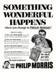 1952 Something Wonderful Happens when you change to Philip Morris!