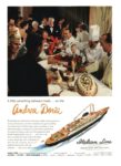 1953 A little something between meals… on the Andrea Doria. Italian Line
