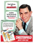 1954 Like I tell you on Dragnet - smokers by the thousands now changing to Chesterfield