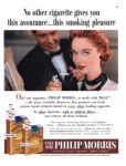 1954 No other cigarette gives you this assurance ... this smoking pleasure. Call For Philip Morris
