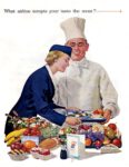 1955 What airline tempts your taste the most. United Air Lines
